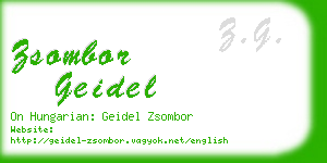 zsombor geidel business card